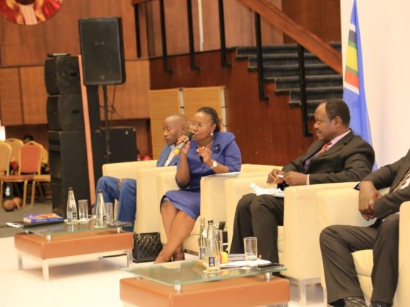 Ms. Agnes Kabajuni delivering her remarks during the panel discussion