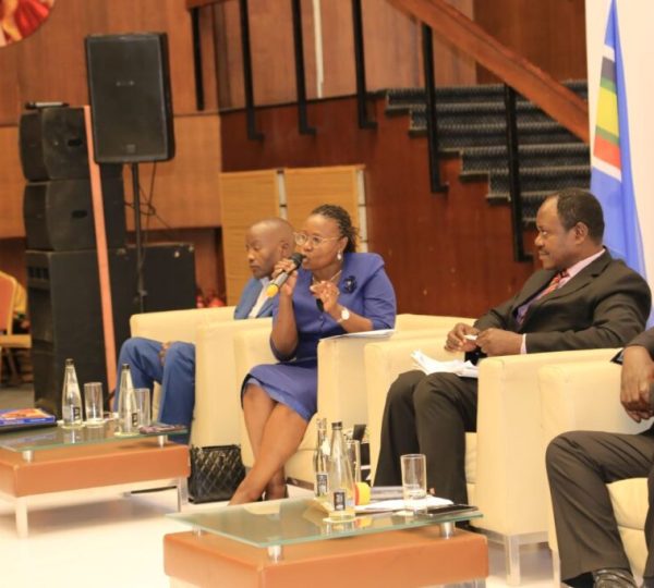 Ms. Agnes Kabajuni delivering her remarks during the panel discussion